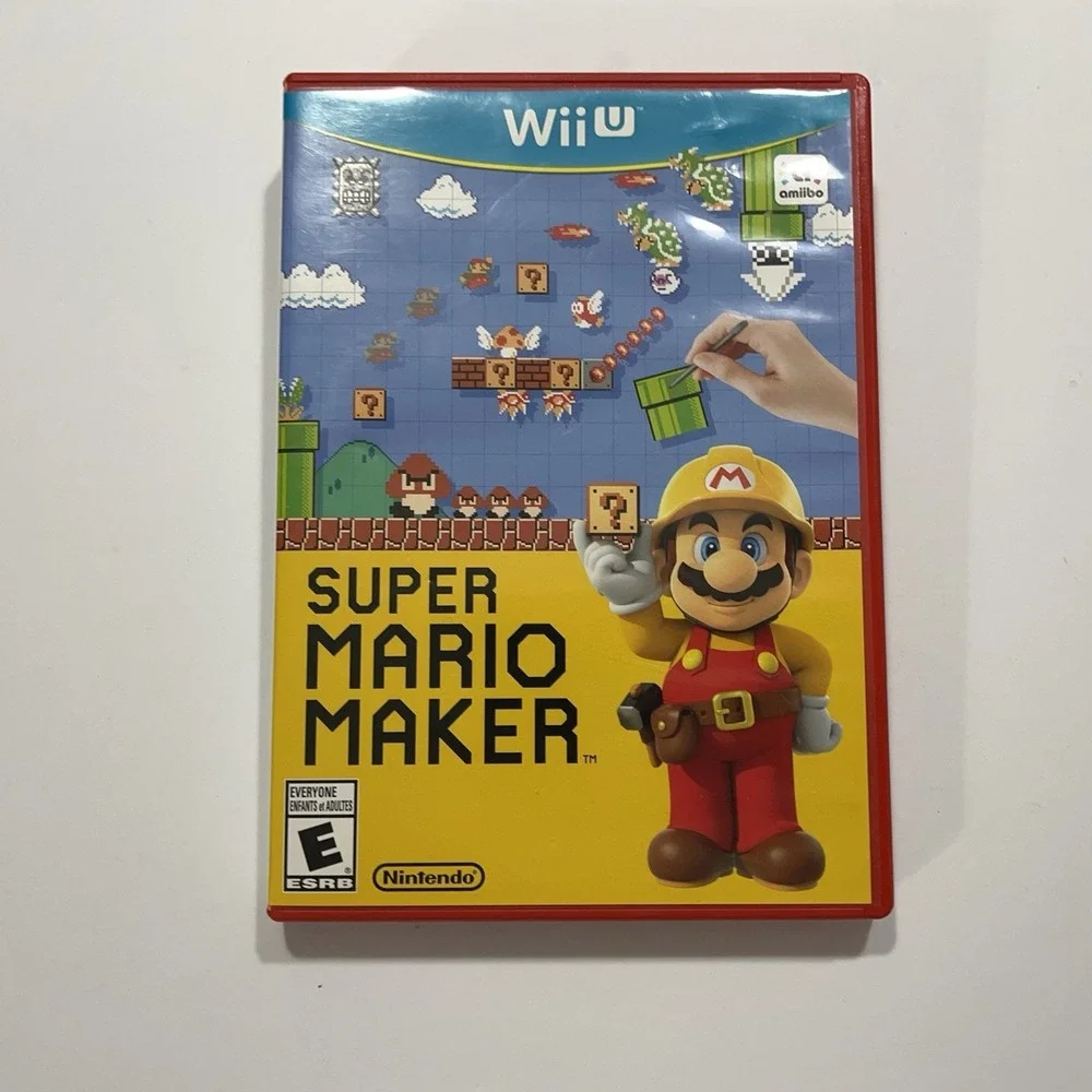 Super‎ Mario Maker Nintendo Wii U, With Inserts But No Manual Tested Cleaned